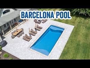 Latham Fiberglass Pool | Barcelona Model | 16' x 38' Rectangle