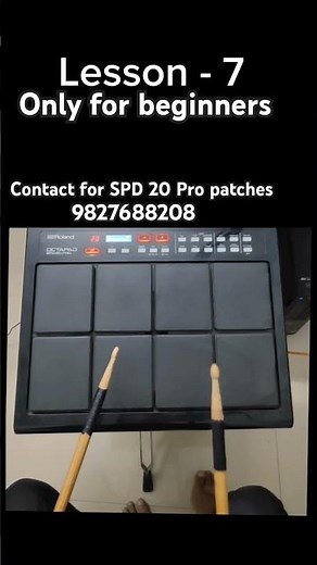 Learn One Beat In One Minute On Octapad Lesson - 7 #octapad understand How To play #octapadguru