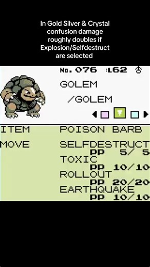 Understanding Confusion Damage in Pokémon Gold, Silver, and Crystal