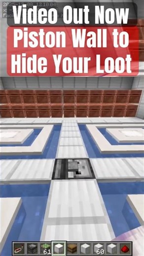Piston Door to Hide Your Secret Storage System #minecraft