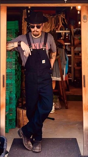 Carhartt overall outfit / カーハートオーバーオールコーディネート #ootd