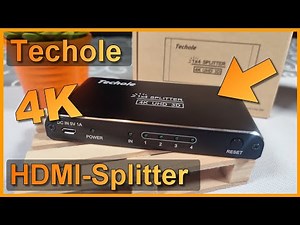 Review: Techole 4K 1-to-4 HDMI Splitter made of aluminum (tested with 1080p Full HD)