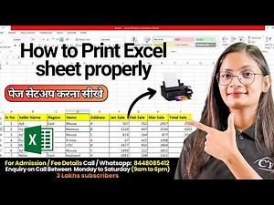 Print Excel Sheet | How to Print Excel Sheet Properly? | Computer Tech Academy
