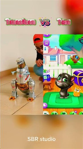 Transform vs Tom #trending #shortvideo #shorts #talkingtom