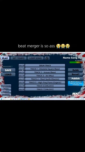 beat merger is so ass 😭😭😭 #roblox #robloxmusic #beatmerger #beat_merger #music #fyp #producertok #gaming