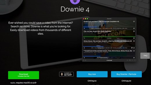 3.简单好用的网页视频下载工具，极力推荐Downie免费软件，YouTube视频等1000 个流媒体网站的支持下载神器