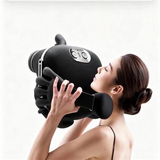 6D Handheld Neck Shoulder Heating Massager, USB Rechargeable, Deep Tissue Massage, Triangular Muscle Targeted, Suitable for Seniors, Gift Idea#goviraltiktok♥️