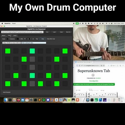 My Own Drum Computer - A First Demo: Live-Music!
