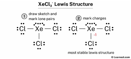 XeCl3- Lewis structure - Learnool