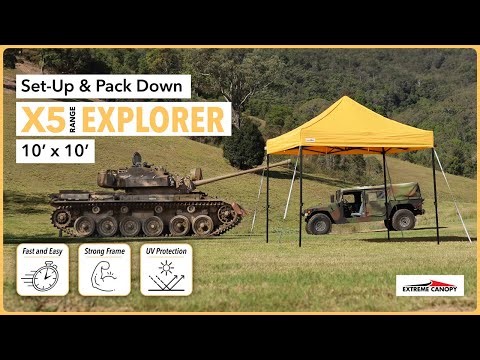 How to Setup and Pack Down an X5 Explorer 10' x 10' Canopy | Extreme Canopy