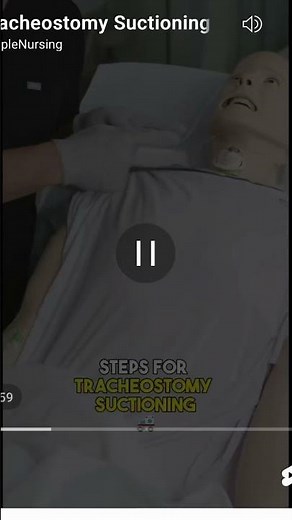 Steps of tracheostomy suctioning. #nurse #hospital #medicalprocedure #nursing #doctor #nclexstudy
