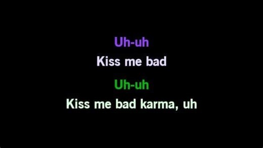 Karaoke Bad Karma - Miley Cyrus - CDG, MP4, KFN - Karaoke Version