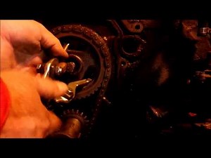 Timing Chain Cover Removal '55 Ford 8