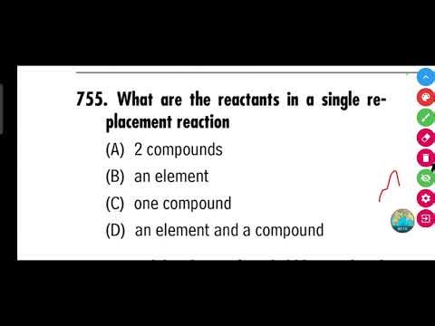 What are the reactants in a single replacement reaction