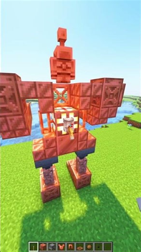 O Super Robô Golem de Cobre Supremo 🔥😲 #Minecraft
