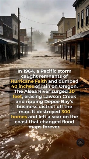 The 1964 Christmas Flood reshaped the entire Oregon coastline in six days. #history #facts #historic | The History Archives
