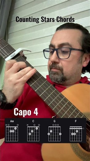 Counting Stars Guitar Chords. #guitar #guitarcover #guitarlesson #guitartutorial #guitarchords
