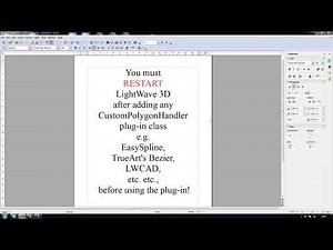 TrueArt LightWave 3D PlugIn EasySpline Installation Full HD with subtitles