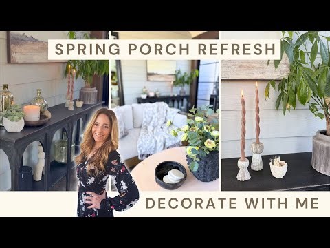 NEW Spring Decorate With Me 🌿 | Screened-In Porch Refresh for Spring | Natural Spring Decor Ideas