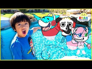 Ryan plays Hide and Seek with VTubers Combo Panda, Big Gil, Alpha Lexa and more!!! - Videos For Kids