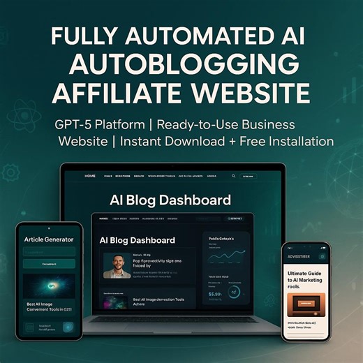 AI Autoblogging Affiliate Website: GPT-5, Ready-to-use (instant Download) - Etsy