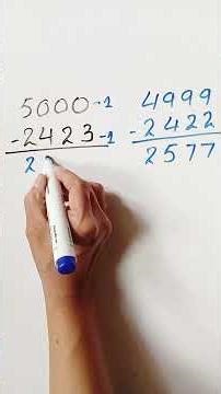 Amazing Subtraction #maths #mathematics #mathstricks