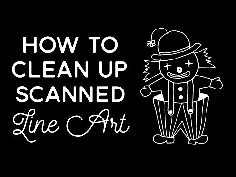How to Clean Up Scanned Line Art in Adobe Photoshop