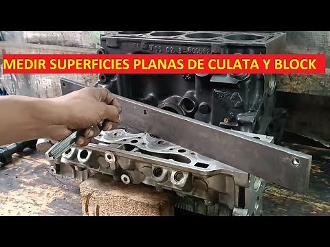 MEASURING CYLINDER HEAD AND BLOCK FLATNESS IN AN OVERHEATING ENGINE: flatness of gasket surface