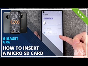 Gigaset GX6 - How to insert a Micro SD-Card • 💾 • 📱 • 📈 • Tutorial