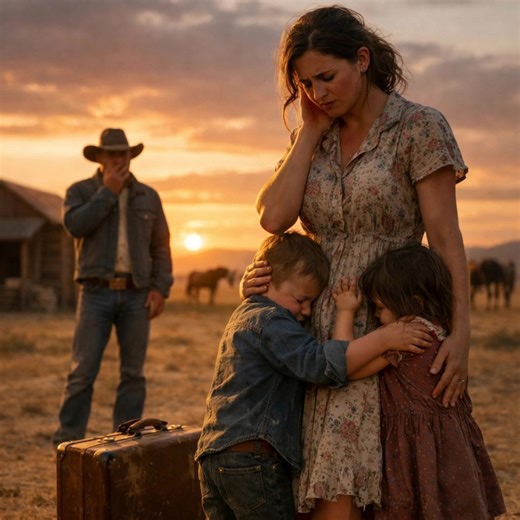 Sold at 18 to a Lonely Rancher — But His Twin Kids Loved Her Before He Did The auctioneer's voice cracked through the afternoon heat like a whip against stone, and Norah Finch stood on the platform with her chin high, even though her knees wanted to buckle. She'd sold everything she owned 3 days ago, her mother's Bible, the quilt from her grandmother, even the brass locket with her father's picture inside, but it hadn't been enough to cover the debts he'd left behind when the collar took him. No