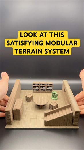 The most satisfying, 3d printed, affordable modular terrain system for D&D. #3d #dnd #fyp #diy