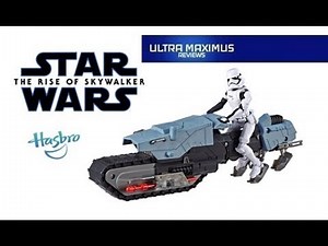 First Order Driver & Treadspeeder Star Wars The Rise of Skywalker Galaxy of Adventures