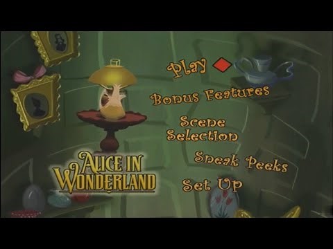 Alice in Wonderland (1951) - Dvd Menu Walkthrough