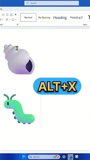 Ms Word Symbol Shortcut Keys | Spiral Shell And Bug Logo #msword #keyboardshortcuts #shorts