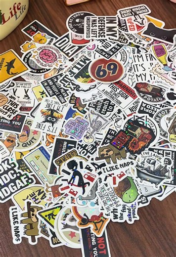 130 Fun Vinyl Waterproof Stickers for Creative Use