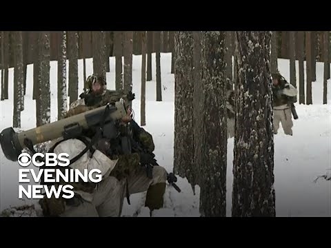 NATO troops conduct military exercises near Russia