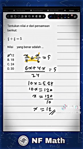 Pelajaran Aljabar Dasar: Cara Menentukan Nilai X