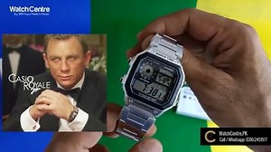 43K views · 451 reactions | Order online #Casio popular digital square shape #JamesBond style unisex sports watch. 100 meters water resistance, world time, 10 years battery, light & other features. 100% genuine guarantee. COD in #Karachi, #Lahore, #Islamabad & rest of #Pakistan. For order booking, call / whatsapp: 0310-2451977. Subscribe to YouTube:- https://youtube.com/c/WatchCentrePK | WatchCentre.PK | Facebook