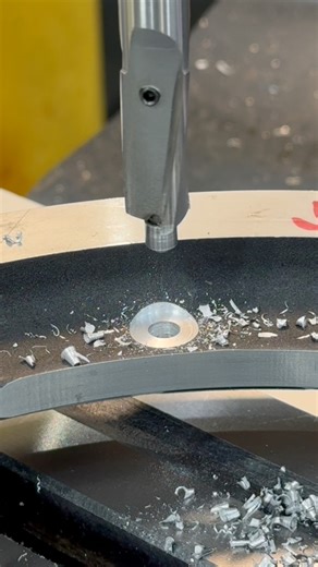 Doing some manual labor on the Harley belt drive project ⚙️ I’m adding a spot face for each of the new 16 through holes for proper flange bolt seating and alignment. #abom79 #manualmachinist #manualmachining | Abom79