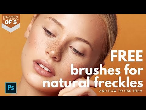 Add NATURAL FRECKLES in Photoshop with these FREE Photoshop BRUSHES