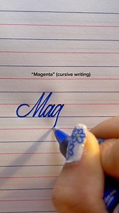 1.3M views · 18K reactions | “Magenta” (cursive writing)✍️. . . . . ....