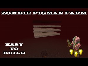 EASY ZOMBIE PIGMAN Farm Minecraft 1.15.2 (Unlimited Gold)