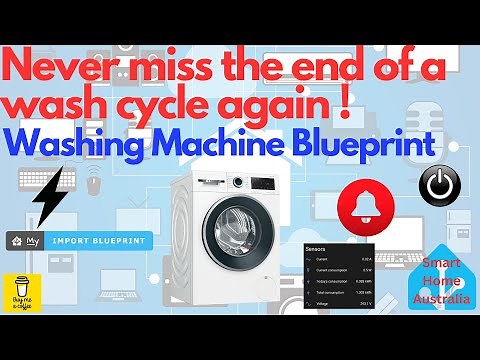 WASHING MACHINE BLUEPRINT (bonus - power usage graphs/sensors)