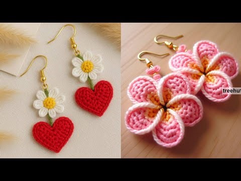 Crochet fall earrings easy free patterns for seasonal for crochet earrings ideas