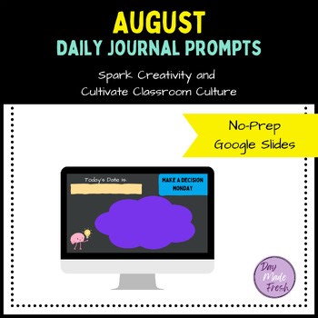 August Journal Prompts for Grades 3rd - 5th | Flexible SEL & Community Building