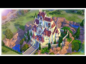 The Sims 4 - Beauty & the Beast Castle Speed Build//Collab w. Kaleidow