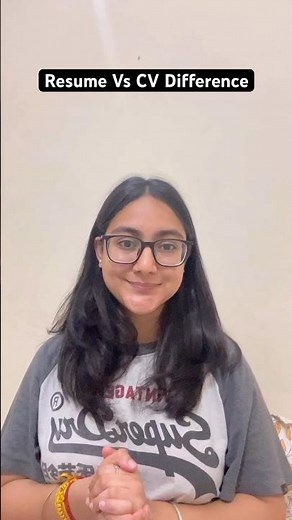 Resume VS CV Difference? #resume #resumetips #cv