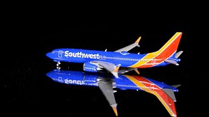 1.3K views · 74 reactions | GeminiJets 1:400-scale Southwest Airlines The Boeing Company 737 MAX 8 N8706W, item GJSWA1811, Sep. 2018. See a list of global retailers at www.geminijets.com | GeminiJets | Facebook