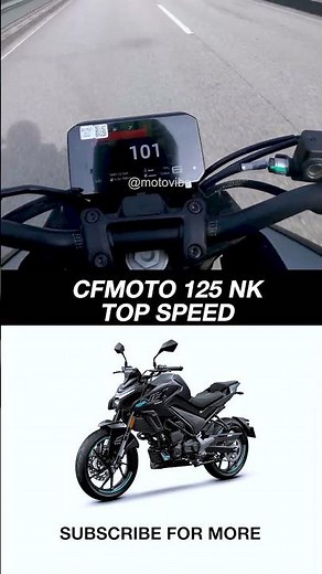 CFMOTO NK 125 TOP SPEED TEST 😍😮‍💨