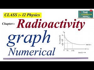 radioactivity graph Numerical (part-1) | New model question of class 12